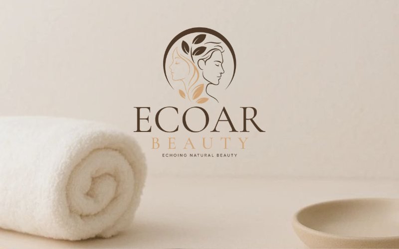 ECOAR Beauty logo on a natural backdrop