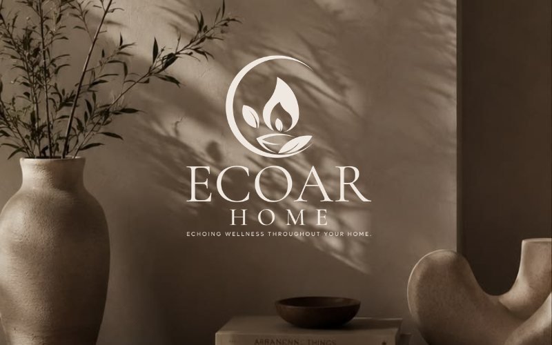 ECOAR Home logo on a natural backdrop